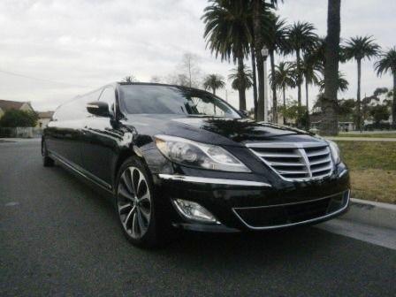 2012 Black 140 inch Hyundai Genesis R spec Limo