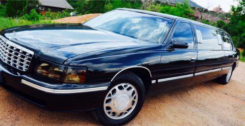 Hail damage 1999 Cadillac DeVille limousine for sale