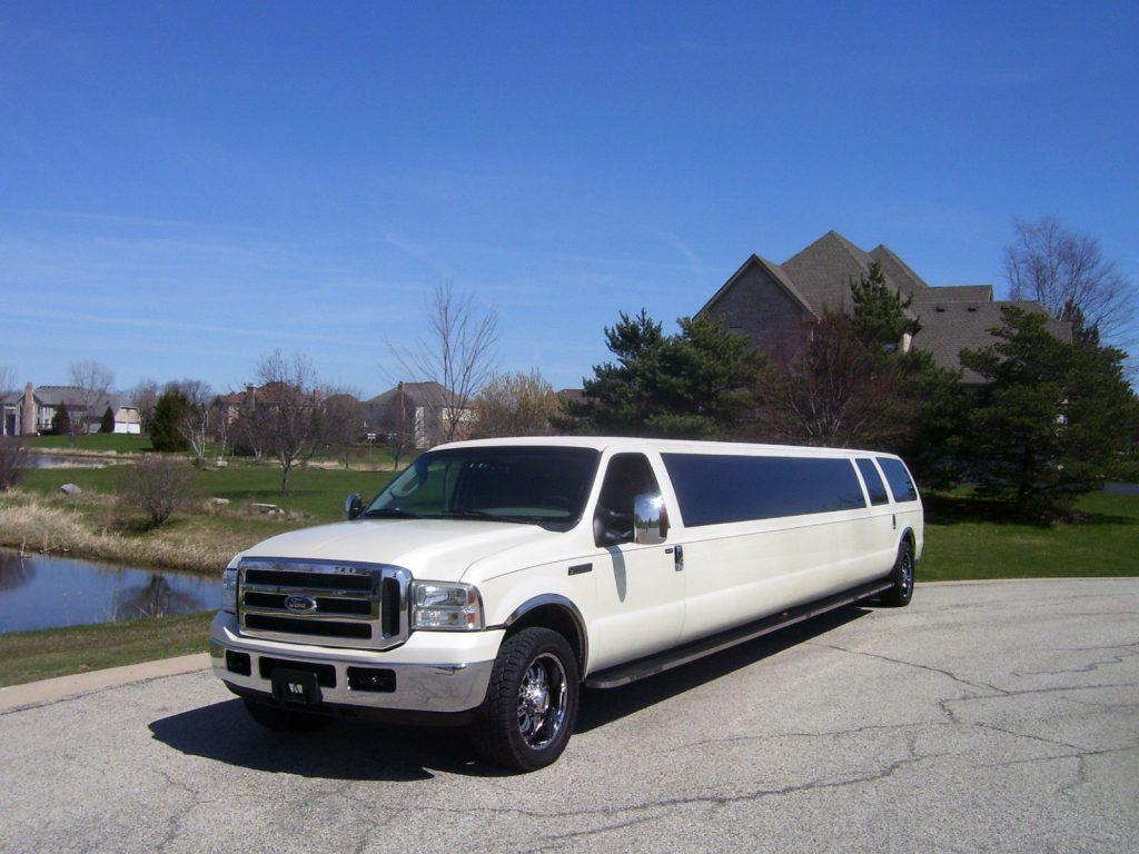 Marble floor 2005 Ford Excursion limousine