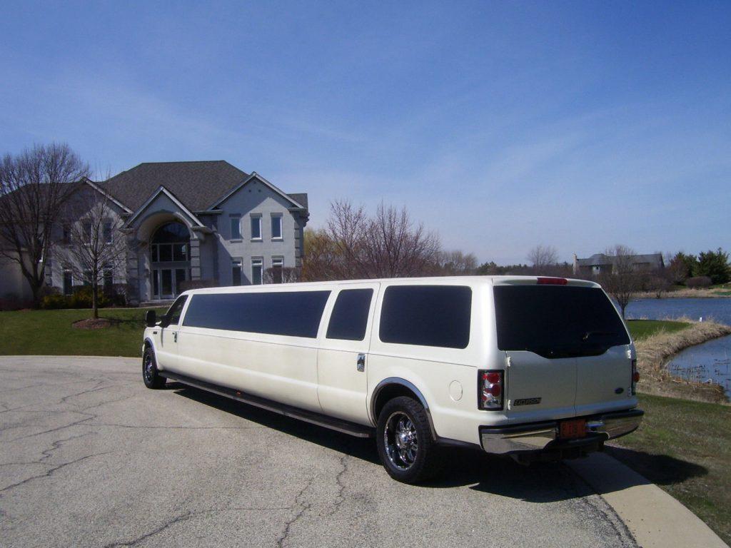 Marble floor 2005 Ford Excursion limousine
