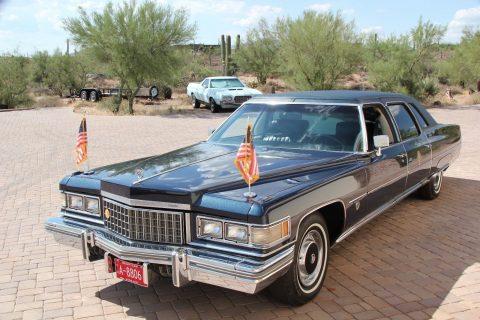 low mileage 1976 Cadillac Fleetwood 75 limousine for sale