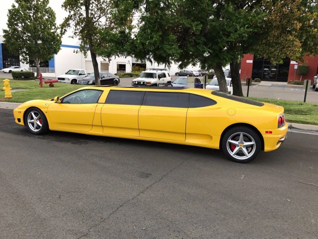 one of a kind 2003 Ferrari 360 limousine