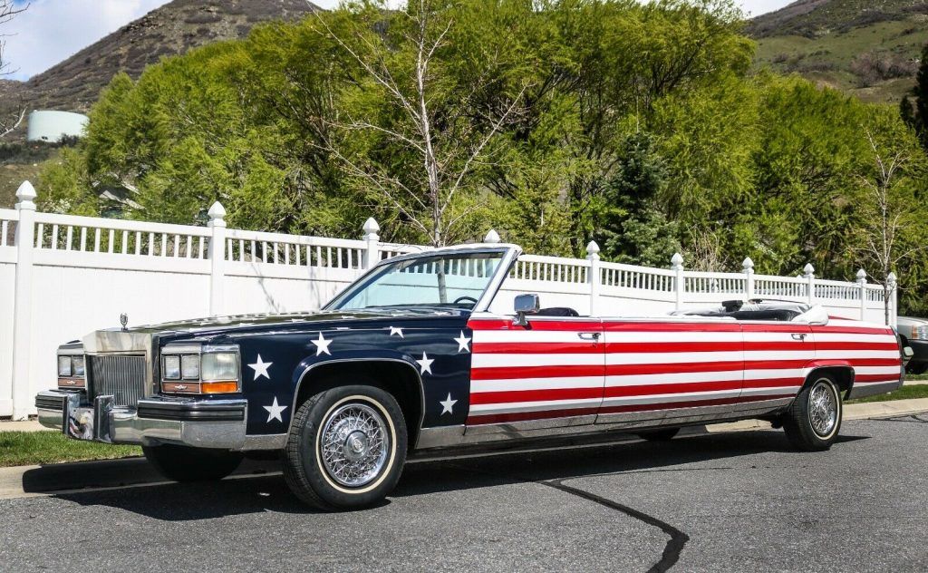 flag paint 1987 Cadillac Brougham Limousine