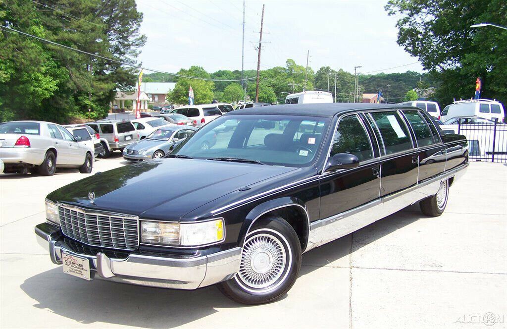 garage kept 1996 Cadillac Fleetwood limousine