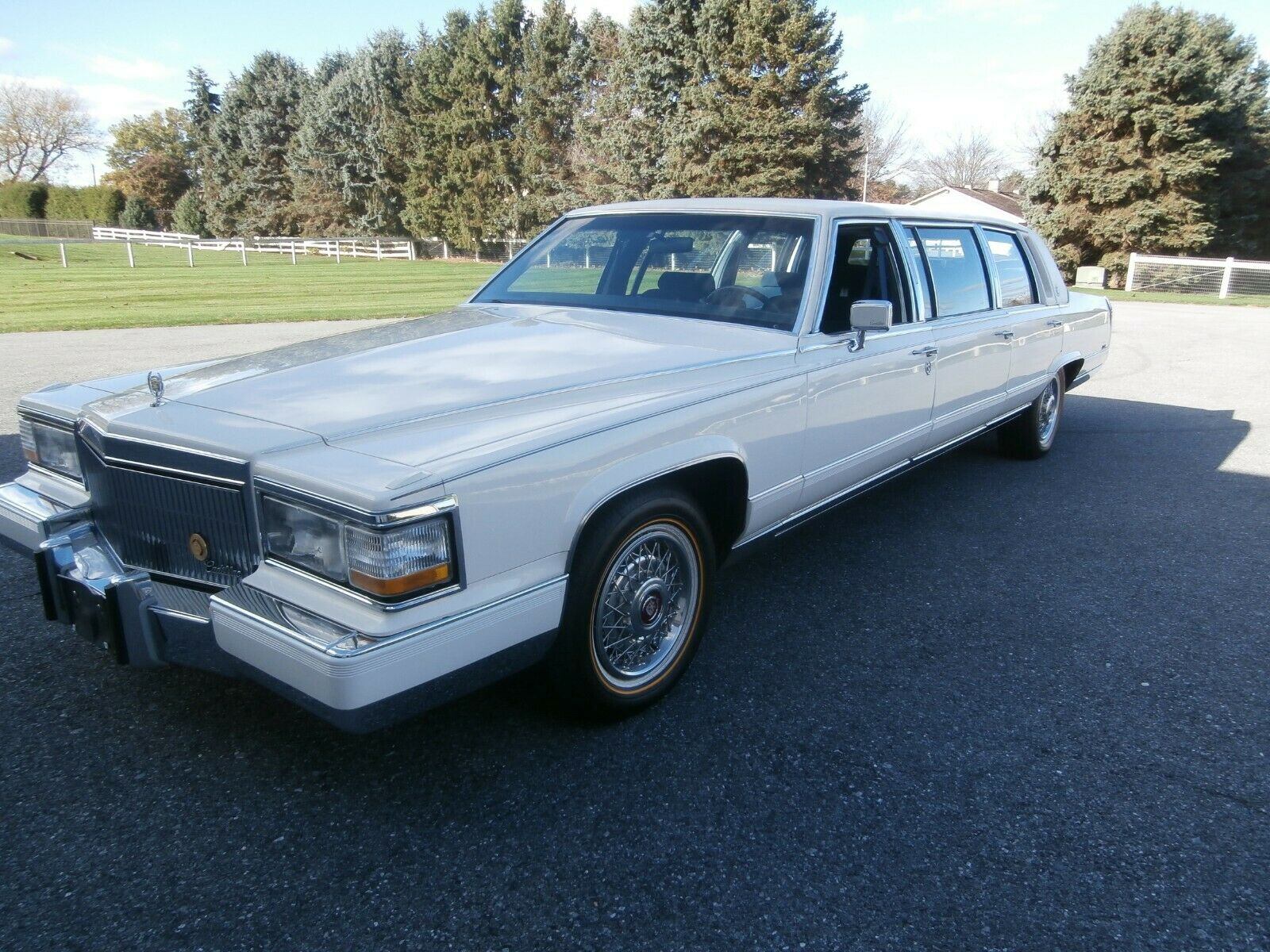 low miles 1992 Cadillac Brougham limousine for sale