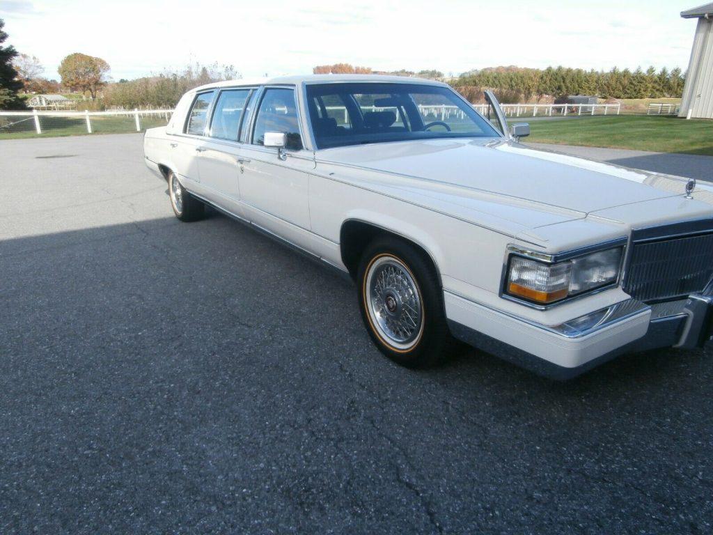 low miles 1992 Cadillac Brougham limousine