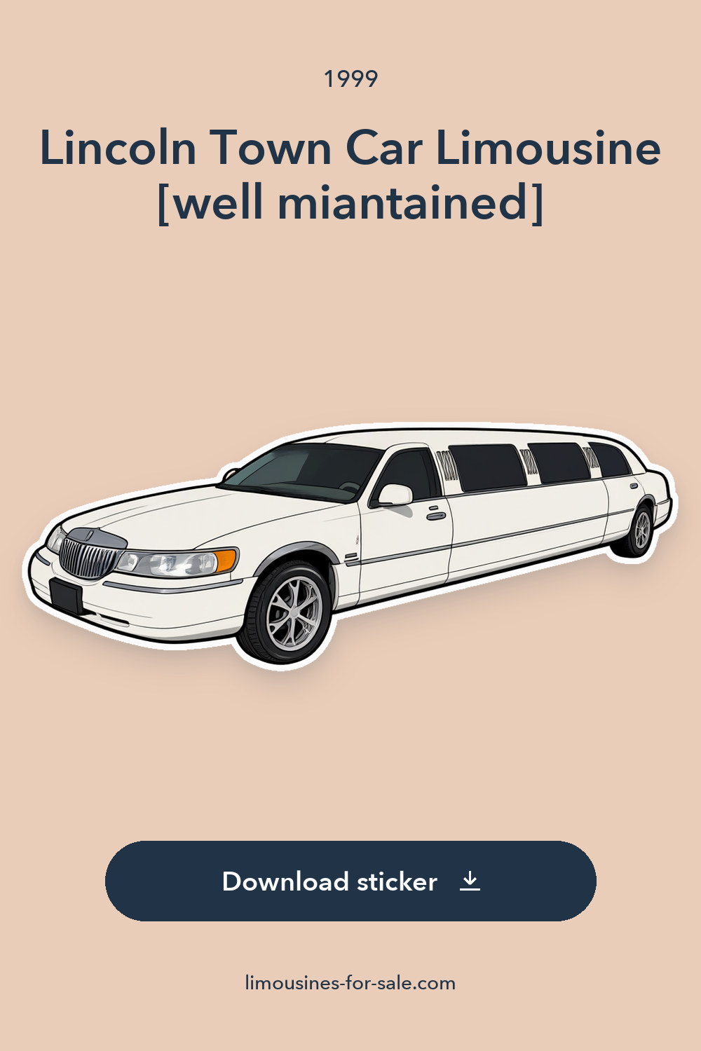 1999 Lincoln Town Car Limousine [well miantained] sticker preview