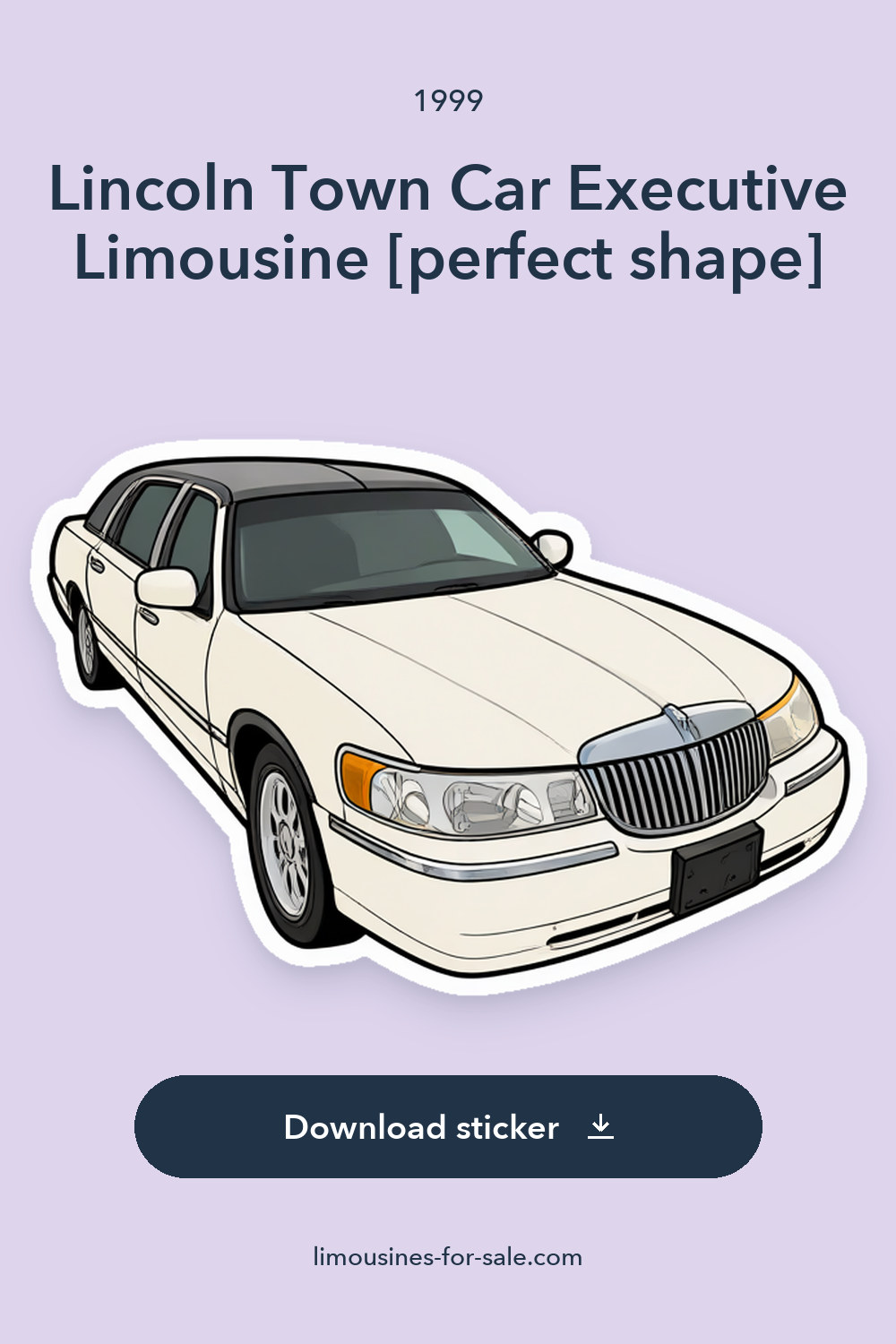 1999 Lincoln Town Car Executive Limousine [perfect shape] sticker preview