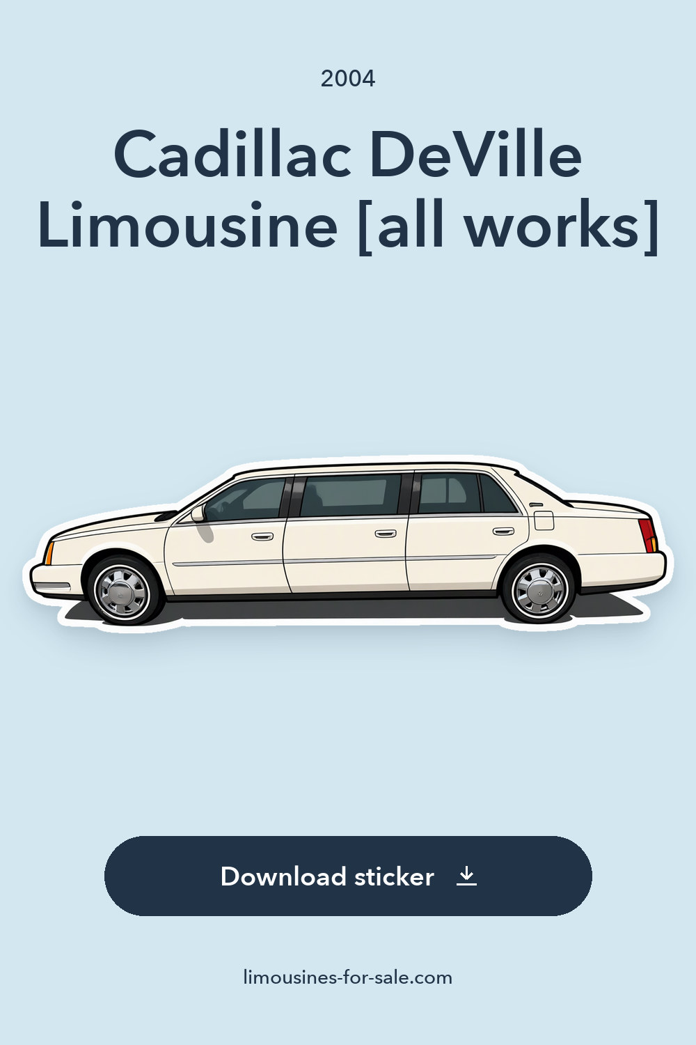 2004 Cadillac DeVille Limousine [all works] sticker preview