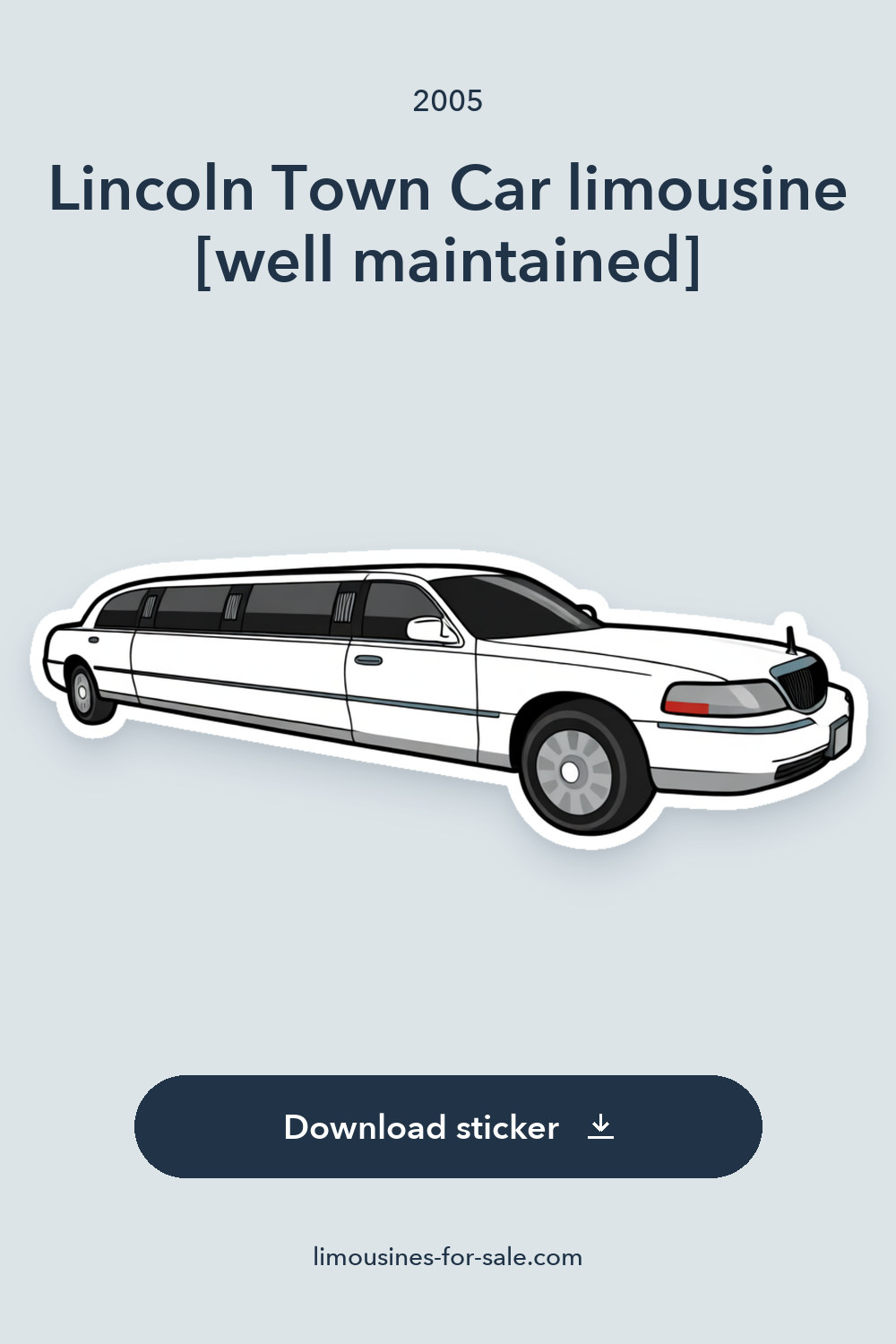 2005 Lincoln Town Car limousine [well maintained] sticker preview